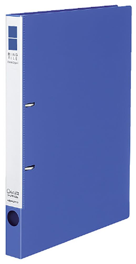 Kokuyo File Ring File Slim A4 Vertical 180 Sheets Capacity 2 Holes Blue Set of 5 Fu-URF420BX5