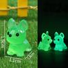 Glow In The Dark Miniature Dog Figurine Micro Landscape Decoration  Home Decoration Accessories