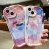 Милый силиконовый чехол для Xiaomi Redmi Note 13 12 11 Samsung A54 A24 A14 Oppo A78 A58 A38 Infinix Note 30 Pro Funda Happy Heart Cover Мягкий бампер из ТПУ
