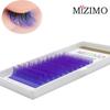 Color Grafting False Eyelashes 0.07 8-15mm Yellow, Blue, Bicolor, Bright Personality and a Few Hairs Extension Tool