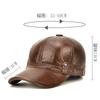 Мужские бейсболки из натуральной кожи, кепки Snapback из коровьей кожи, сохраняющие тепло, регулируемый размер