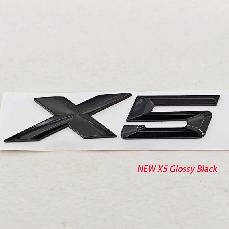 NEW 3D ABS Car Styling Logo X3 X5 Rear Trunk Badge Sticker Emblem Decals For BMW X3 X5 Auto Tail Accessories uw2