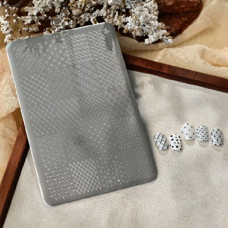 Multifunctional Stainless Steel Nail Plate Tulips Themed Manicure Stamping Plate Perfect for Home and Salon Manicure Use