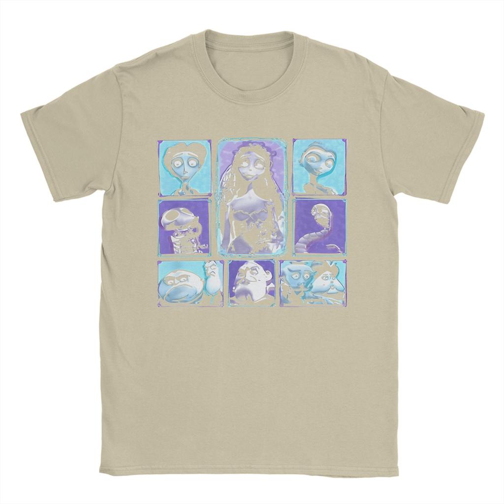 Tim Burtons Corpse Bride Cotton T-Shirt Men Summer Cartoon Movie Vintage T Shirts Comfortable Novelty Tee Plus Size Tops
