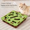 Interactive Cat Toy with Maze Tunnel & Bell - Durable Felt Material, Geometric Patterns&Paw Prints for Indoor Cats,Stimulates Play&Mental Engagement