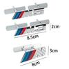 3D Car M Letter Front Grille Badge Emblem Sticker For Bmw Performance E90 E46 E60 F30 F10 E39 F20 E87 E36 G20 G30 X5 E30 F31 F11