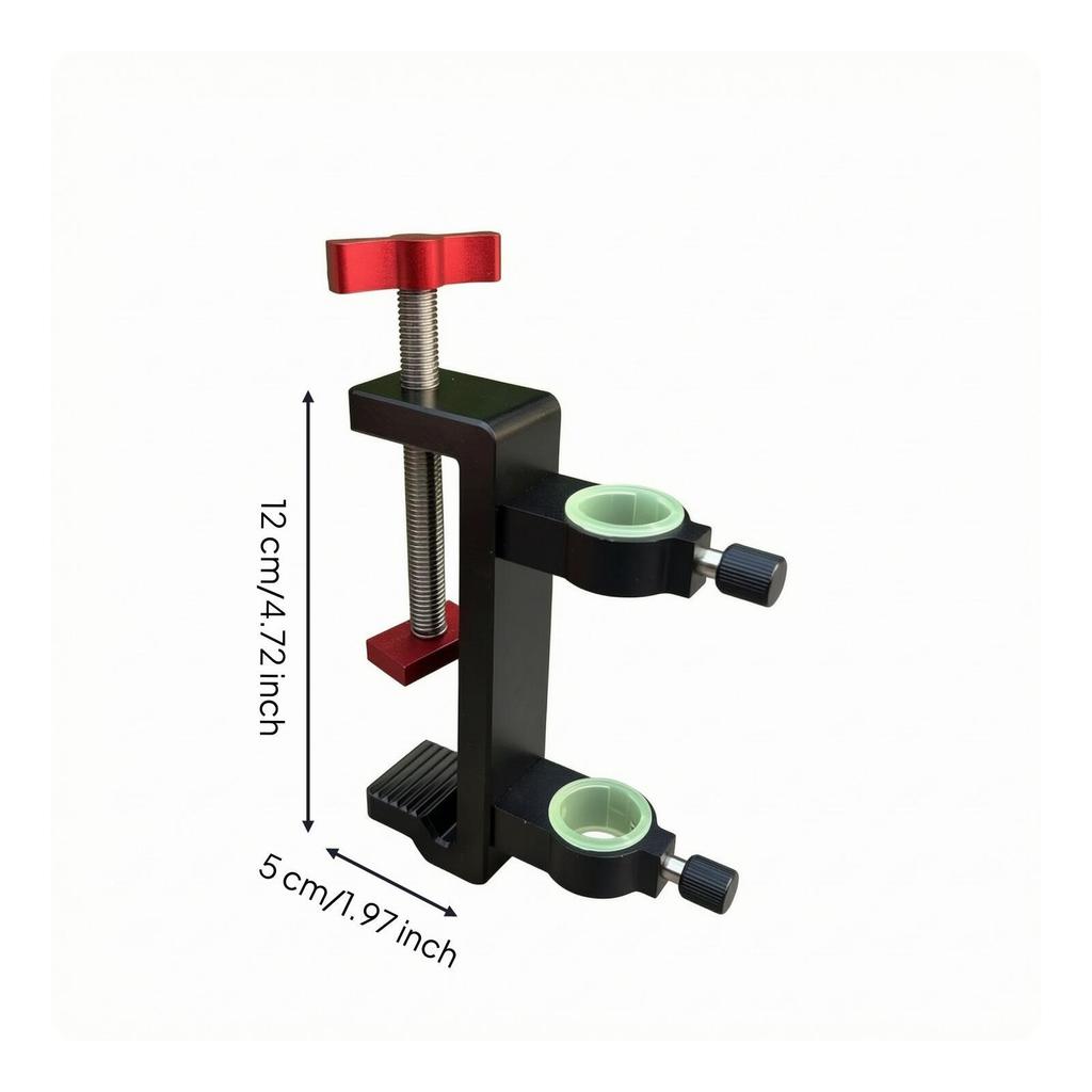 Heavy Duty Fishing Rod Holder Clamp for Deck Edge Degree Adjustable Aluminum