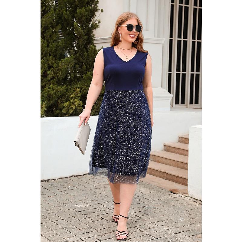 Summer Women's Dress Plus Size Sleeveless Casual Loose Dress Cocktail Party Party Dresses Tank Dresses