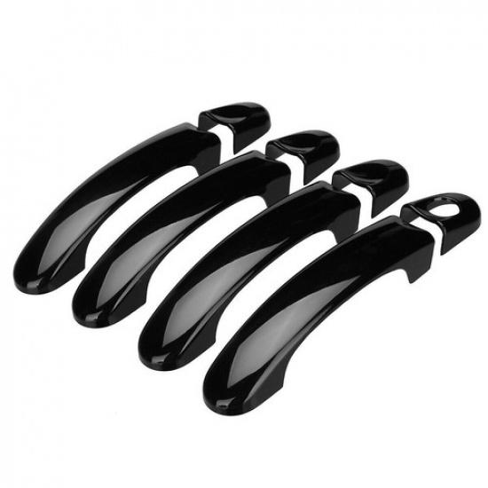 Outside Door Handle Caps Lid Covers Gloss Black for VW Transporter T5 T6 2003-09
