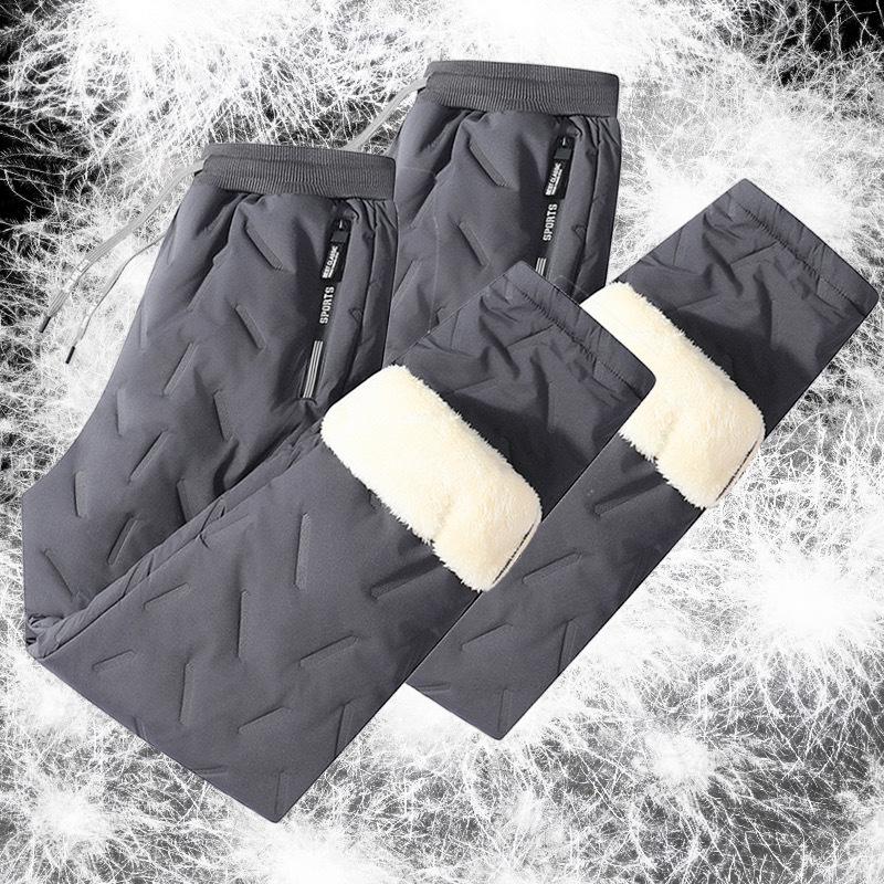 Женские плюшевые толстые флисовые спортивные штаны прямого кроя, водонепроницаемые брюки для улицы, ветрозащитная верхняя одежда, термобрюки 1 шт.