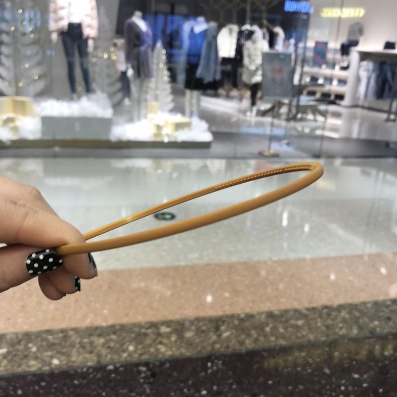 Korean Headbands for Hair Woman Bezel 0.4mm Narrow Side Solid Color Hair Bands Hair Hoop Women Hair Accessories Hairband New