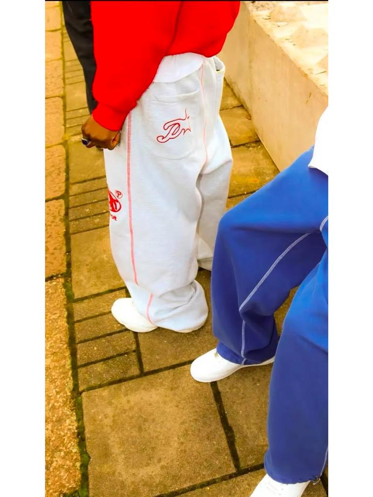 Y2K Casual Pants Mens Womens Harajuku Hip Hop Letter Graphics Embroidered Baggy Pants Joggers Elastic Waist Sweatpants