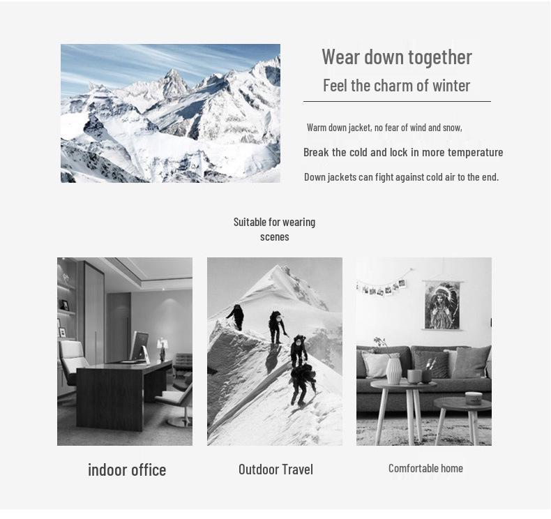 Мужская легкая пуховая куртка с воротником-стойкой и двумя молниями - Теплый белый утиный пух для осени/зимы