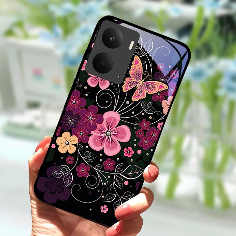 For Realme P3 5G Case Tempered Glass Back Cover For Realme P3 5G Shockproof Back Cover RealmeP3 P 3 Hard PC Protective Shell