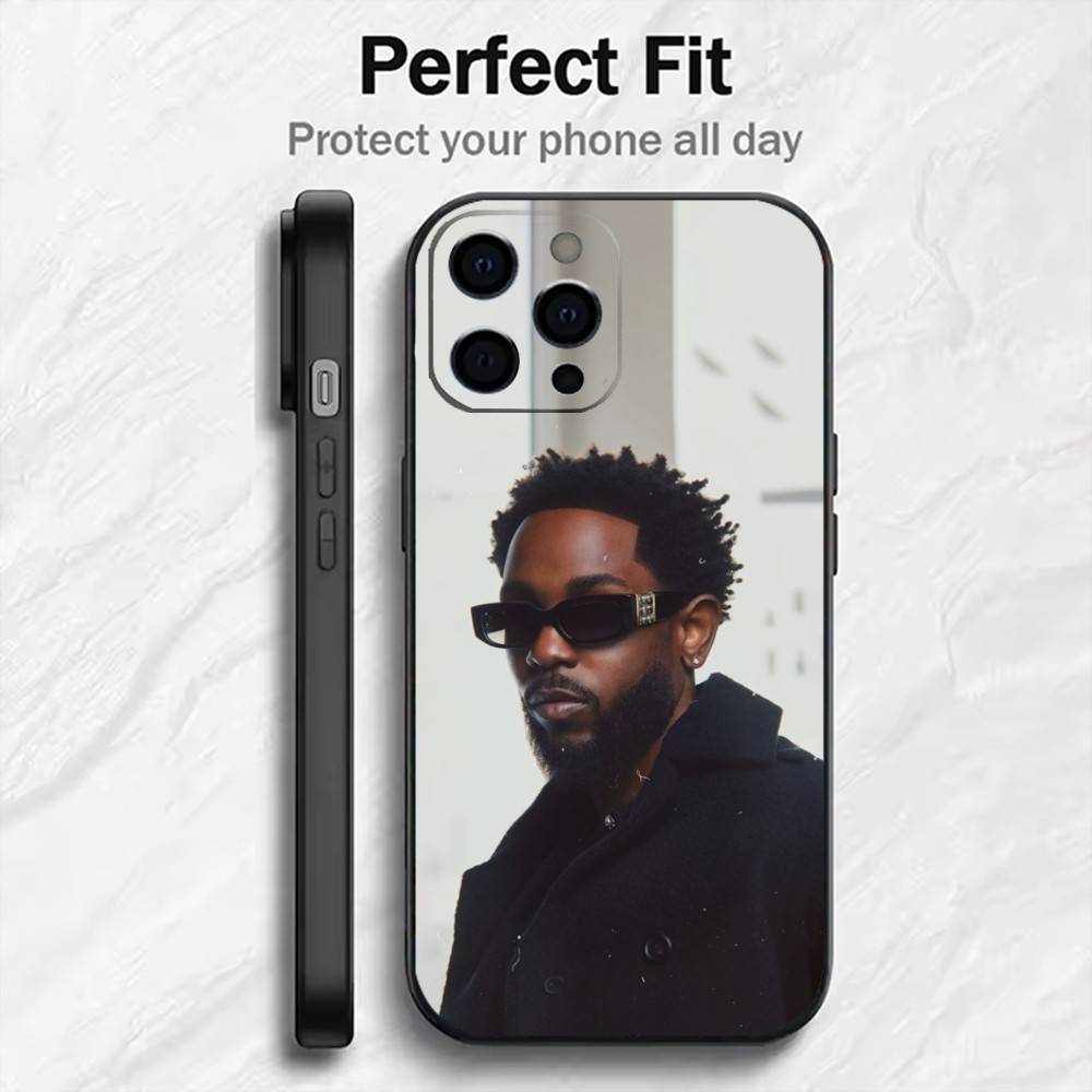Чехол для телефона K.Dot-K-Kendrick L-Lamar Для iPhone17,16,15,14,13,12 Plus,Max Мягкий силикон Черный чехол