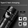 Camping Flashlight High Lumens Super Bright Dimmable Multiple Modes Waterproof Rechargeable Flashlight LED Torchlight
