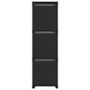 VidaXL 9-Cube Shelving Unit with Boxes Black 103x30x107.5 Cm Fabric