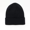 New Era Free Basic Cuff Knit Cotton Black Solid Cap, 223, Color, Black/Black