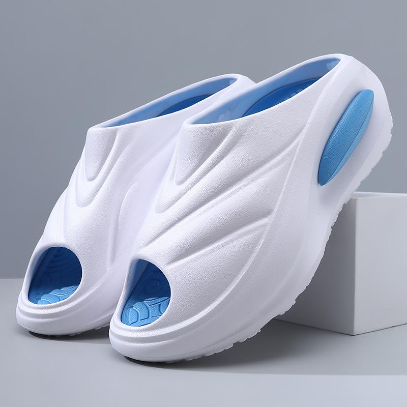 New Slippers Men's Summer Fashion Simple Outer Wear Thick Bottom Non-slip Outdoor Sports Leisure Beach Men's One-word Drag