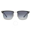 Солнцезащитные очки HudSon Polarized Smoke Gradient Square для мужчин Ft0997 H 02d 55