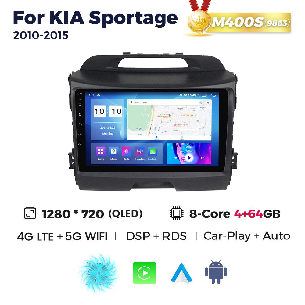 Navifly Android 13 автомобильный радиоприемник мультимедиа аудиоплеер для KIA Sportage 3 2010-2015 GPS беспроводной Carplay автосистемы стерео 2Din