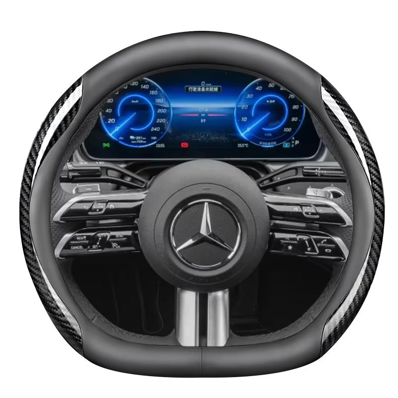 Кожаная накладка на руль автомобиля CQK1 для Mercedes Benz E450 H247 GLA250 C167 GLE400 V223 S500 W223 S350 W447 EVITO W447 Аксессуары