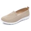 Тканевые туфли женские средние повседневные дышащие на плоской подошве повседневные туфли большого размера вязаные женские туфли