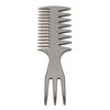 Мужской парикмахерский инструмент расческа для выпрямления волос завивка масло для укладки волос (Вилка-гребень)