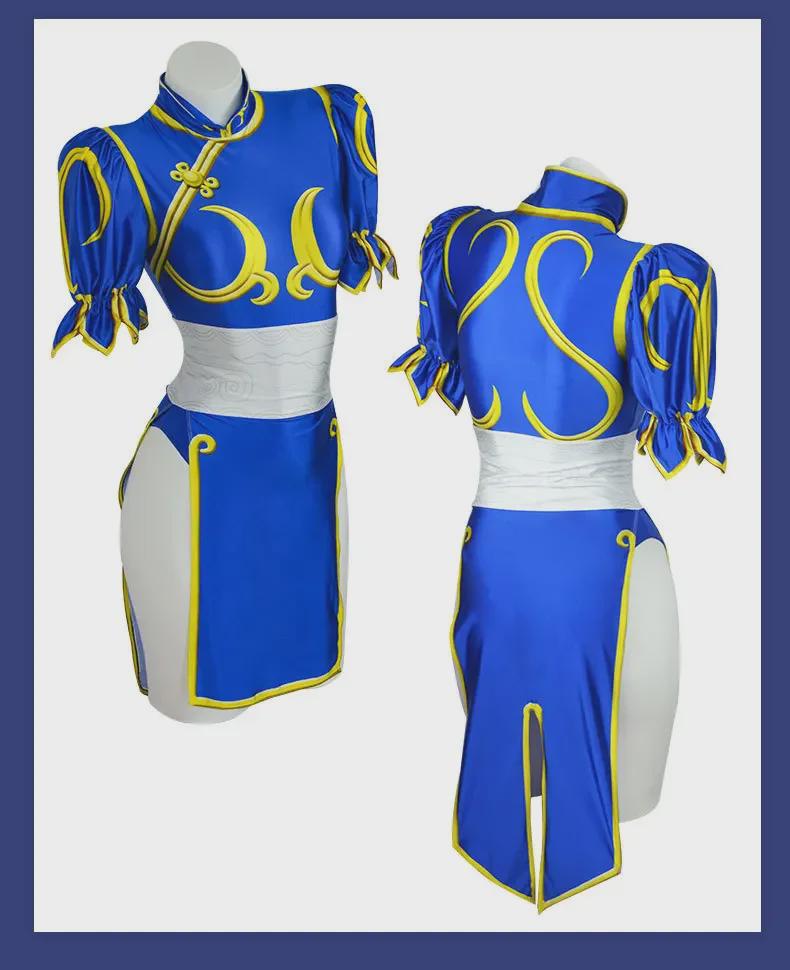 Костюм для косплея Chun-Li на Хэллоуин – наряд Street Fighter 6 Stage