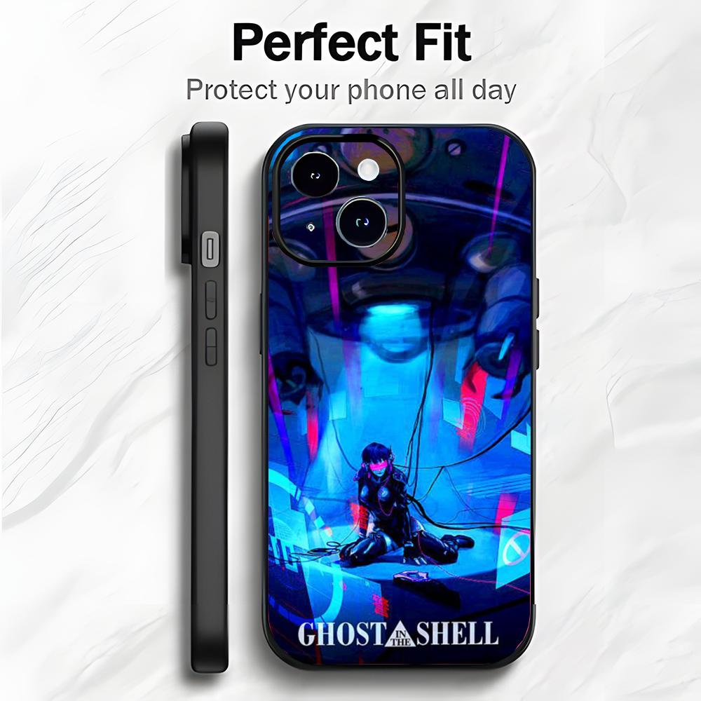 Киберпанк Классическое Аниме G-Ghost In The Shell Чехол для Телефона Чехол для Телефона Мягкая Упаковка Легкий Для iPhone17 16 15 14 13ProMax