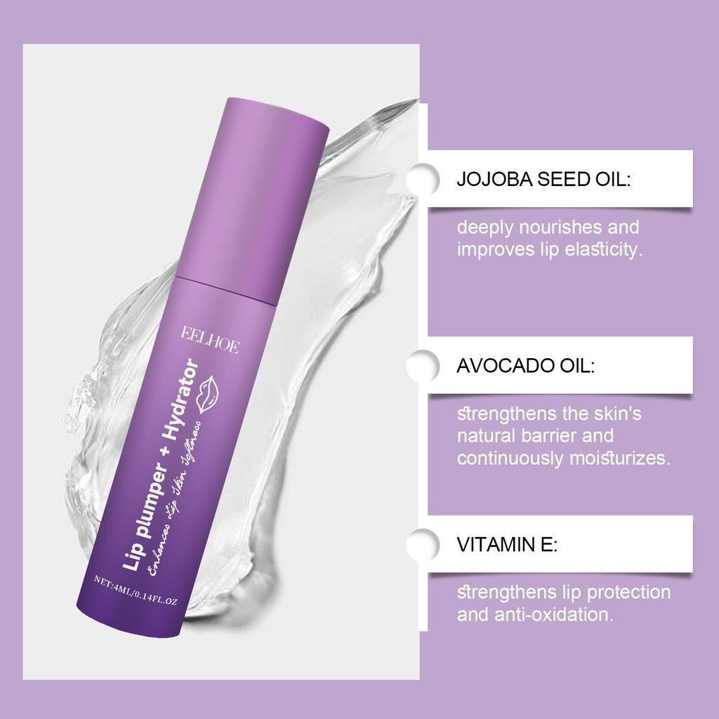 EELHOE moisturizing lip balm gently cares for the lips to improve dryness, peeling, smooth and shiny daily lip care 1pcs
