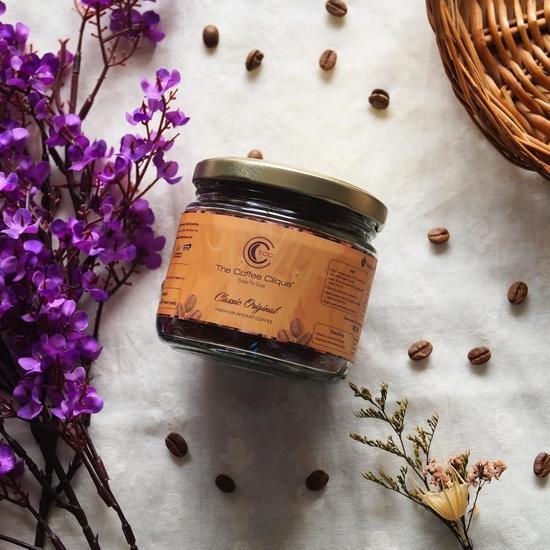 The Coffee Clique | Classic Original - 100g | Premium Instant Coffee | 100% Pure Arabica, No Chicory, No Additives | Serves 50 Rich & Flavorful Cups