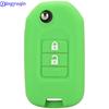 Чехол jingyuqin для дистанционного ключа автомобиля, силиконовый для Honda FIT XRV VEZEL CITY JAZZ CIVIC HRV, 2/3 кнопки, складной чехол для ключа, обновление