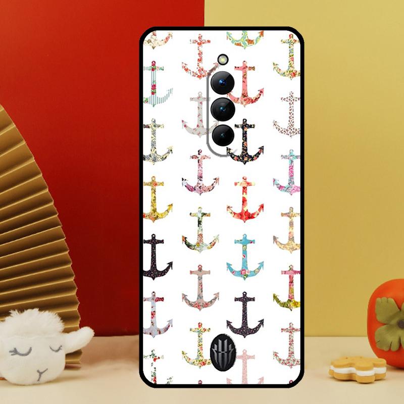 Полоски Якорь Лодка Корабль Чехол Для Nubia Red Magic 10 9 8 Pro Plus 6 7 6S 7S Pro 5G 6R RedMagic 8S 9S Pro Plus Чехол