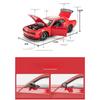 Масштаб 1/24 Dodge Challenger Hellcat SRT Сплавная Масштабная Модель Автомобиля Литой Металлический Миниатюрный Автомобиль Коллекция Звука и Света Детская Игрушечная Машина