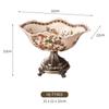 Fruit Tray Desktop Ornament Set American Ceramic Home Light Luxury Living Room European Retro High Foot Large Capacity Highgrade