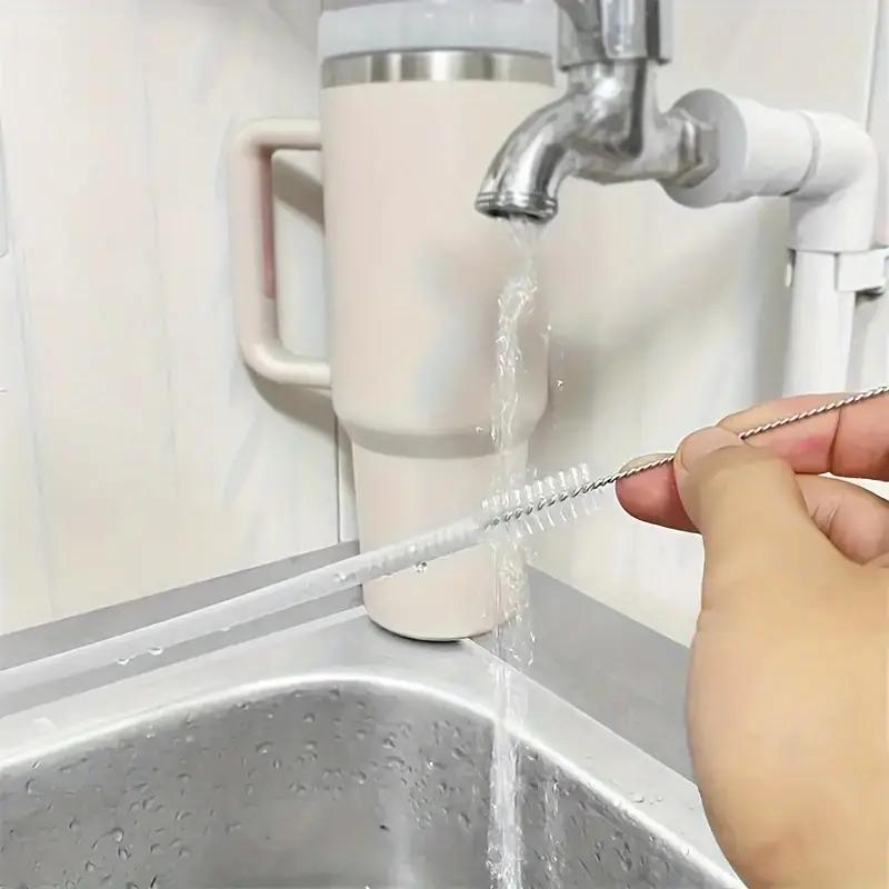 1/5/10Pcs Stainless Soft Hair Suction Glass Tube Cleaner Brushes Tools Fish Tank Straw Bottle Cleaning Brush