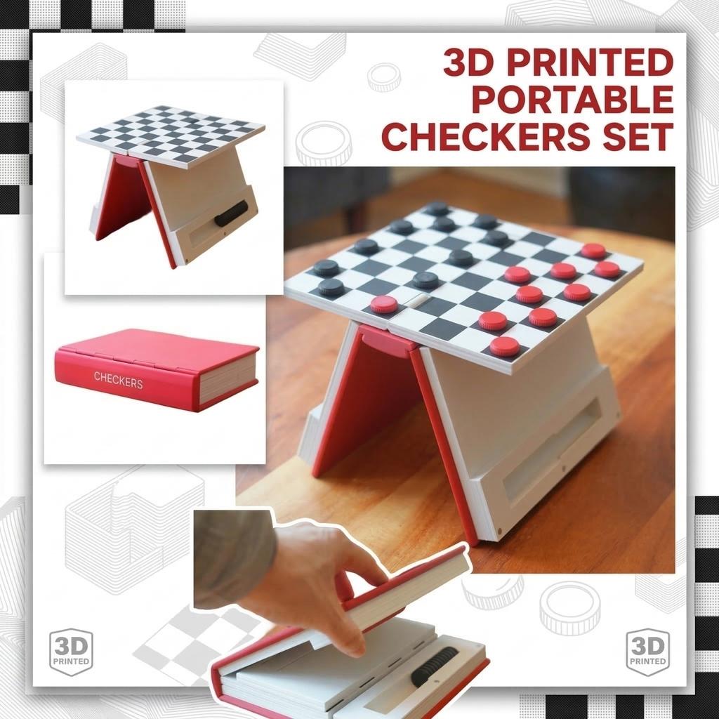 3D-печать - Складная портативная настольная игра для путешествий