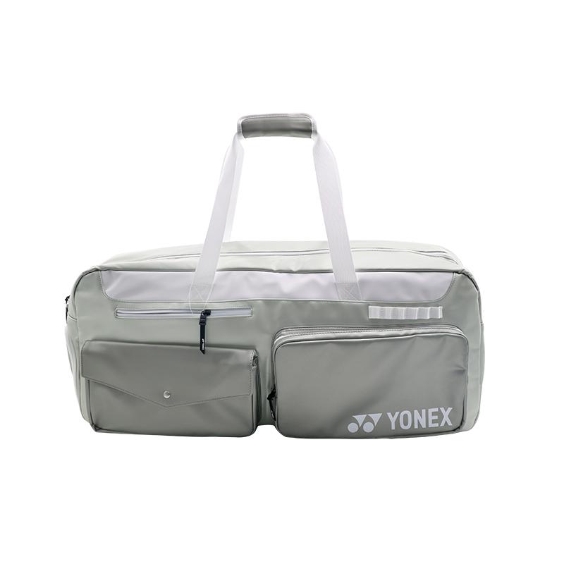 YONEX 48L Large Capacity Independent Shoe Compartment Multifunctional Synthetic Leather And Fabric Gym Bag Unisex Gym Bag BA339CR-O