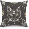 Throw Pillow Case Home Decoration Set Pillow Case Decorative Cushion Sofa Pillow Case Halloween Black Gothic 45X45Cm