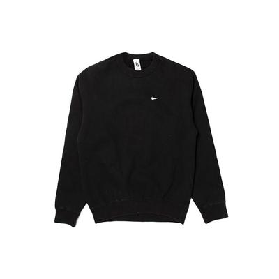 Nike Lab Nrg Флисовый пуловер с круглым вырезом и длинными рукавами, мужские топы, черный DA2252-010