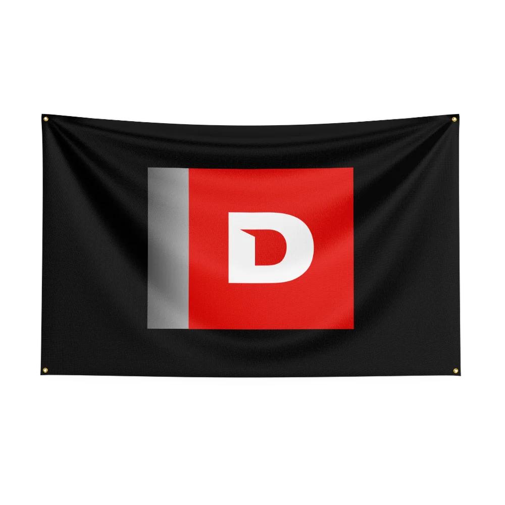 3x5 Ft DDerbi Motorcycle Flag Polyester Digital Printing Banner for Garage Wall Art Out Door Decoration With Brass Grommets