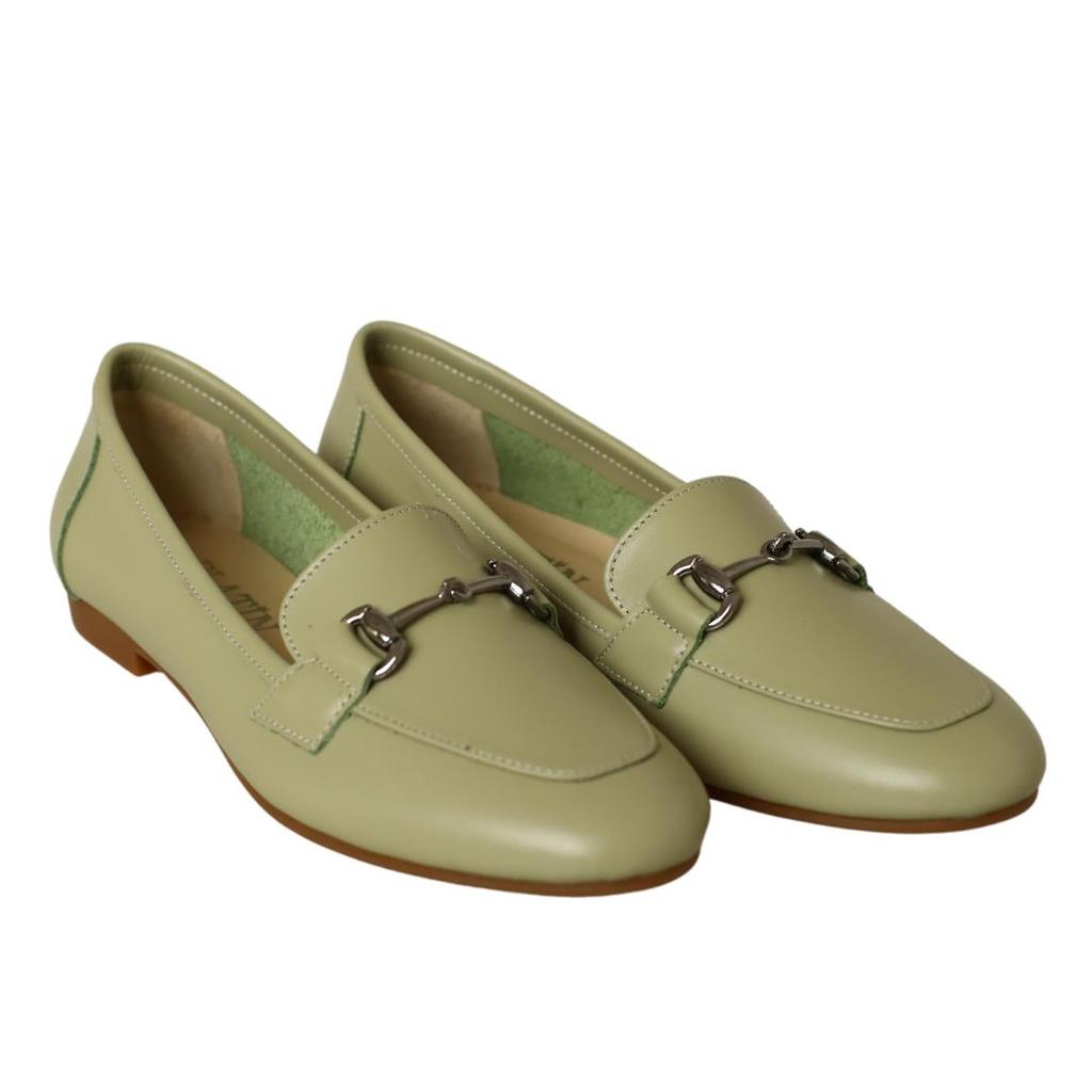 Женская обувь на плоской подошве из натуральной кожи для повседневного использования