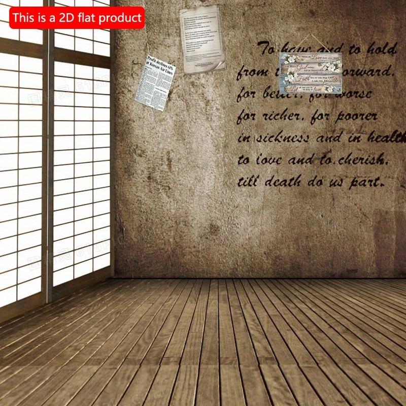 1 шт. 2D плоская деревянная табличка 20*10 см, деревенская деревянная подвесная доска с вдохновляющими цитатами и цветочным дизайном, настенный декор для дома для гостиной или спальни,