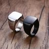 Cross-Border Glossy Minimalist Men's Square Band Thumb Ring – Versatile Couple's Temperament Style