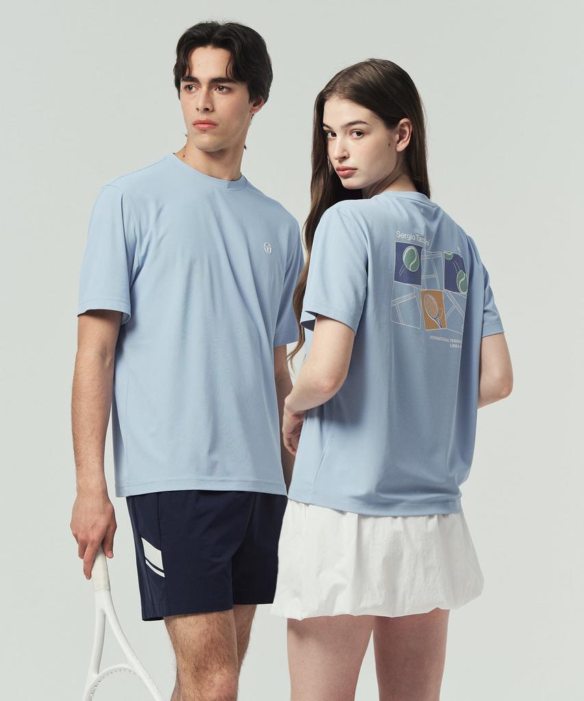 Мужская футболка с коротким рукавом SERGIO TACCHINI U Rayfresh Graphic (L.Индиго)