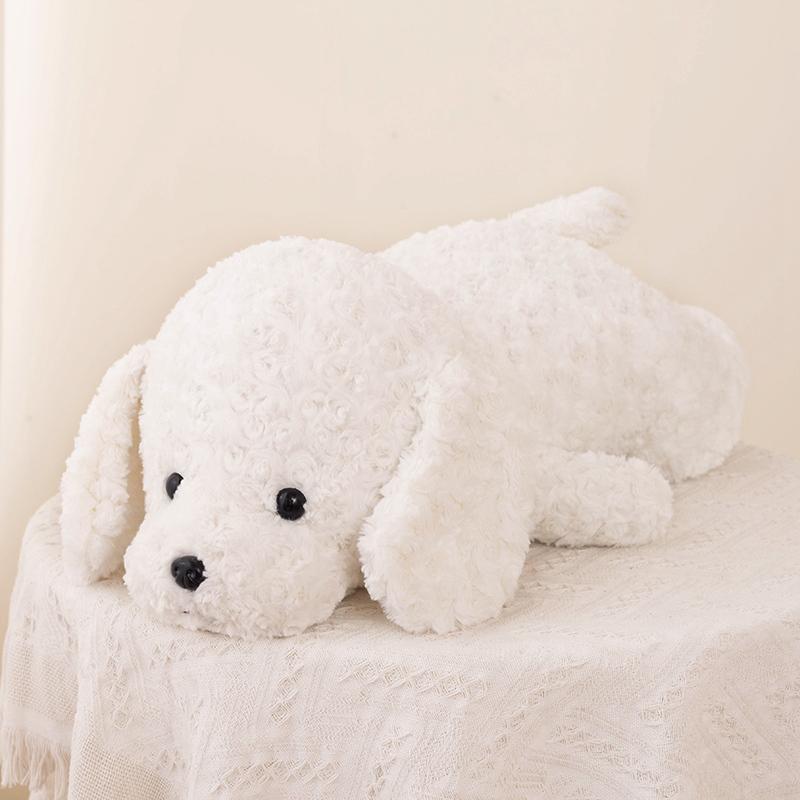 42Cm-118Cm Simulation Huge High Quality Soft Teddy Dog Plush Doll Pillow Brown White Long Plush Animal Plush Toy Home Decoration