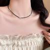 Ожерелье-бант из бисера женские аксессуары корейский ins цепочка на ключицу нишевые милые и крутые украшения подарок