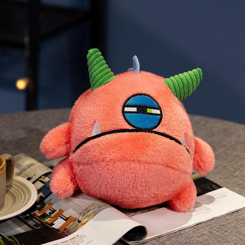 Rainbow One-Eyed Little Monster Doll Cute Big Eyed Monster Plush Toy Doll Funny Birthday Gift