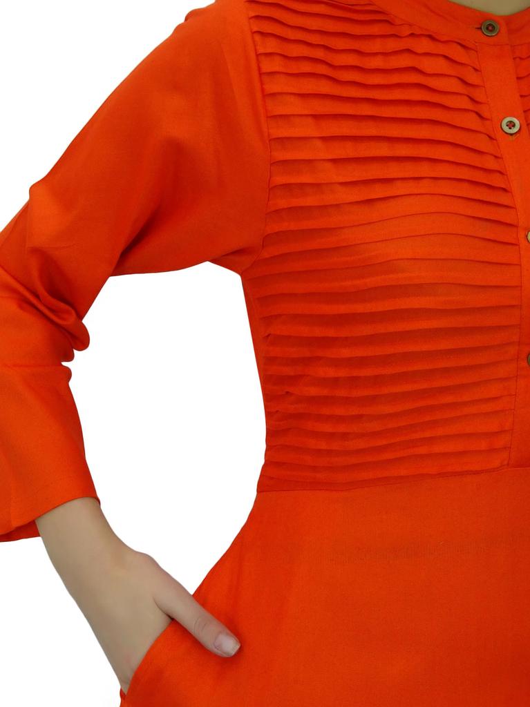 Bimba Женское простое платье джилбаб макси с длинным рукавом и воротником-стойкой